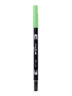 Tombow Dual End Brush Pen, Asparagus, 12/Pk