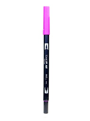 Tombow Dual End Brush Pen Purple [Pack Of 12]