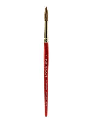 Winsor And Newton Sceptre Gold Ii Short Handled Brushes, 10 Round No 101 (44212)