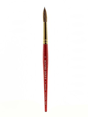 Winsor And Newton Sceptre Gold Ii Short Handled Brushes 12 Round 101