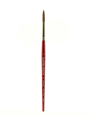 Winsor And Newton Sceptre Gold Ii Short Handled Brushes 8 Round 101