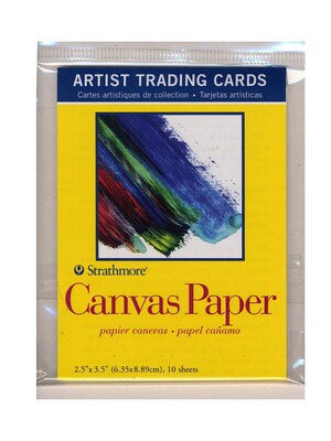 Strathmore Artist Trading Cards 300 Series Canvas Paper Pack Of 10 [Pack Of 6]