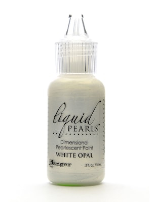 Ranger Liquid Pearls White Opal Pearlescent Paint, 1/2Oz, 8/Pack (68225-Pk8)