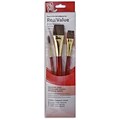 Princeton Real Value Series 9000 Red Short Handled Brush Sets No 9122, 3/Set (66282)