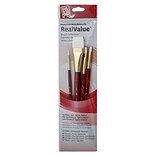 Princeton Real Value Series 9000 Red Short Handled Brush Sets 9125 Set Of 4