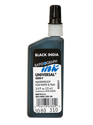 Koh-I-Noor Technical Inks Universal Drawing Ink Black [Pack Of 3]