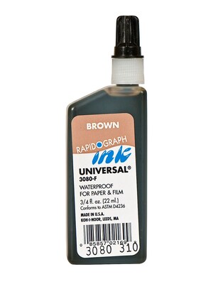 Koh-I-Noor Technical Inks Universal Drawing Ink Brown [Pack Of 3]