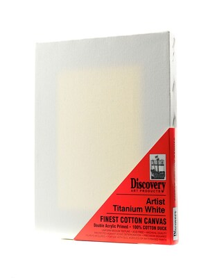 Discovery Finest Stretched Cotton Canvas White 8 In. X 10 In. Each [Pack Of 6]