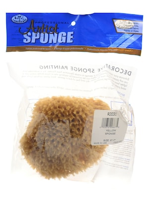 Hydra Natural Sponges Wool Sponge, Round 6 In. [Pack Of 2]