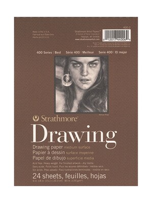 Strathmore 400 Series Drawing Paper Pad 6 In. X 8 In. [Pack Of 6]