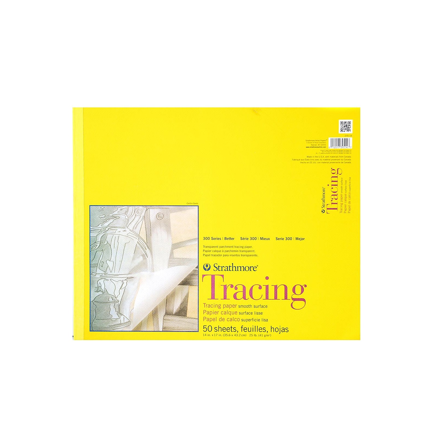 Strathmore 300 Series Tracing Paper Pad 14 In. X 17 In. [Pack Of 2]