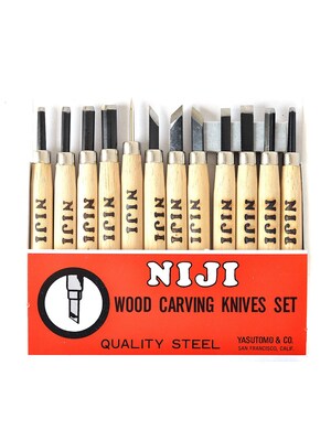 Yasutomo 47534 Niji Woodcarving Set