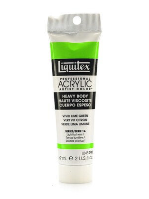 Liquitex Heavy Body Professional Artist Vivid Lime Green Acrylic Colors, 2Oz, 3/Pack (11622-Pk3)