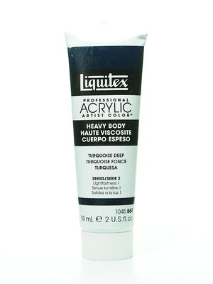 Liquitex Heavy Body Professional Artist Acrylic Colors Turquoise Deep 2 Oz.