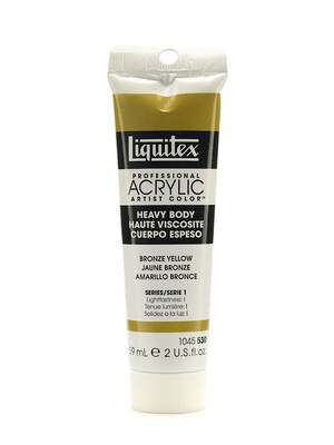 Liquitex Heavy Body Professional Artist Acrylic Colors Bronze Yellow 2 Oz. Pack Of 3 (16897-Pk3)