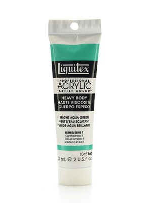 Liquitex Heavy Body Professional Artist Acrylic Colors Bright Aqua Green 2 Oz. [Pack Of 3]