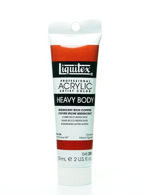 Liquitex Heavy Body Professional Artist Acrylic Colors Iridescent Rich Copper 2 Oz. [Pack Of 2]