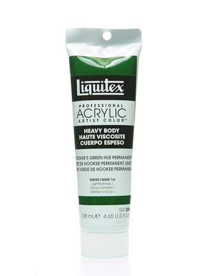 Liquitex Heavy Body Professional Artist Acrylic Colors Hookers Green Hue Permanent 4.65 Oz. (19025)