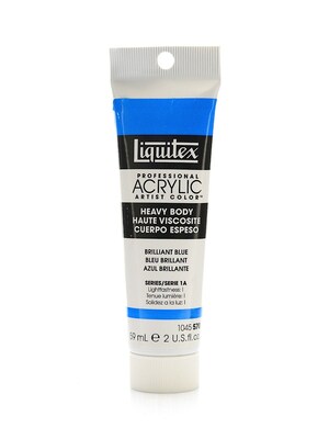 Liquitex Heavy Body Professional Artist Acrylic Colors, Brilliant Blue, 2Oz, 3/Pack (19189-Pk3)