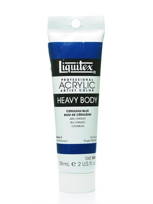 Liquitex Heavy Body Professional Artist Acrylic Colors, Cerulean Blue, 2Oz (23326)