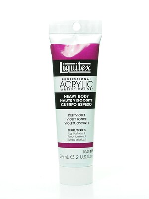 Liquitex Heavy Body Professional Artist Acrylic Colors Deep Violet 2 Oz.