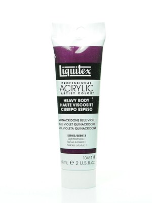 Liquitex Heavy Body Professional Artist Acrylic Colors, Quinacridone Blue Violet, 2Oz (33338)