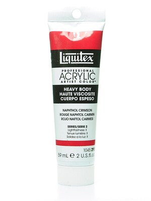 Liquitex Heavy Body Professional Artist Acrylic Colors Naphthol Crimson 2 oz. Pack Of 2