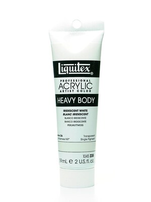 Liquitex Heavy Body Professional Artist Acrylic Colors Iridescent White 2 Oz. [Pack Of 2]
