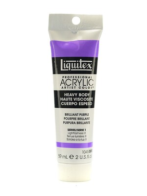 Liquitex Heavy Body Professional Artist Acrylic Colors Brilliant Purple 2 Oz. [Pack Of 3]