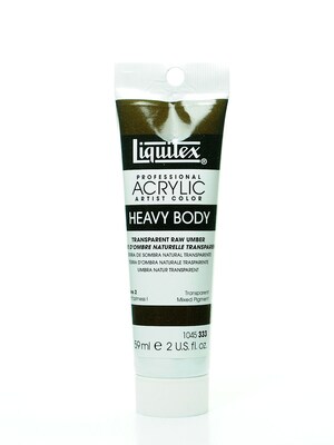 Liquitex Heavy Body Professional Artist Acrylic Colors Transparent Raw Umber 2 Oz. [Pack Of 2]