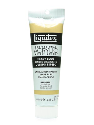 Liquitex Heavy Body Professional Artist Acrylic Colors Unbleached Titanium White 4.65 Oz.