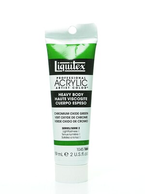 Liquitex Heavy Body Professional Artist Acrylic Colors Chromium Oxide Green 2 Oz. [Pack Of 2]