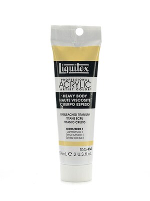 Liquitex Heavy Body Professional Artist Acrylic Colors Unbleached Titanium White 2 Oz. [Pack Of 3]
