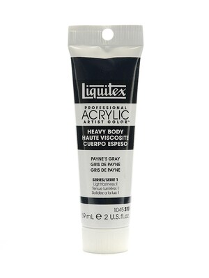 Liquitex Heavy Body Professional Artist Acrylic Colors Paynes Gray 2 Oz. [Pack Of 3]