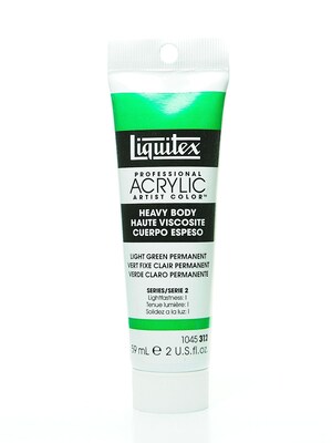 Liquitex Heavy Body Professional Artist Acrylic Colors Light Green Permanent 2 Oz. [Pack Of 2]