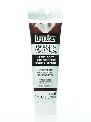 Liquitex Heavy Body Professional Artist Acrylic Colors Van Dyke Red 2 Oz. [Pack Of 2]
