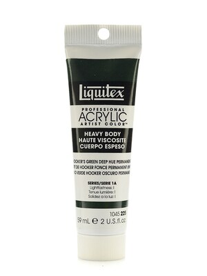 Liquitex Heavy Body Professional Artist Acrylic Colors Hookers Green Deep Hue Permanent 2 Oz. [3Pk]