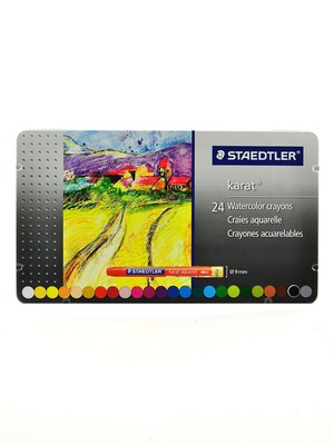 Staedtler Karat Watercolor Crayon, 24/Set