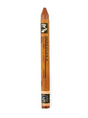 Caran DAche Neocolor Ii Aquarelle Water Soluble Wax Pastels Brown [Pack Of 10]
