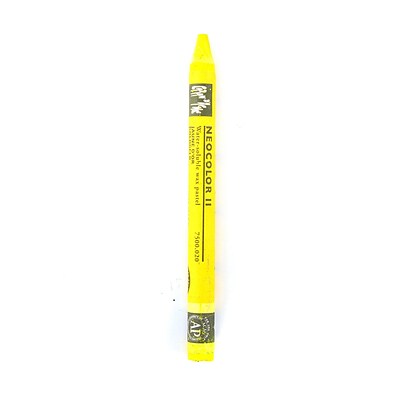 Caran DAche Neocolor Ii Aquarelle Water Soluble Wax Pastels Golden Yellow [Pack Of 10]