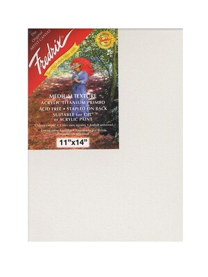 Fredrix Red Label Stretched Cotton Canvas, 11 X 14, 2/Pack (34933-Pk2)