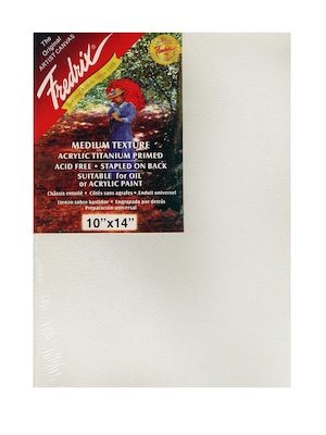 Fredrix Red Label Stretched Cotton Canvas 10 In. X 14 In. Each [Pack Of 2]