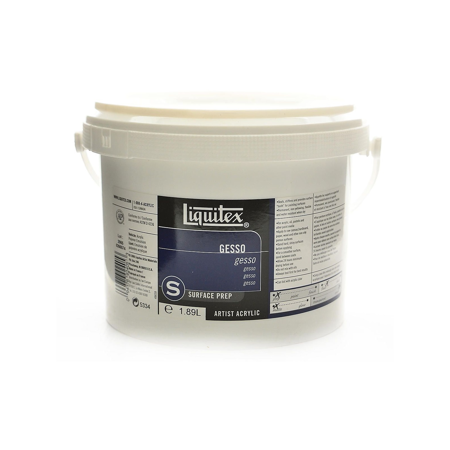 Liquitex Acrylic Gesso 64 Oz.