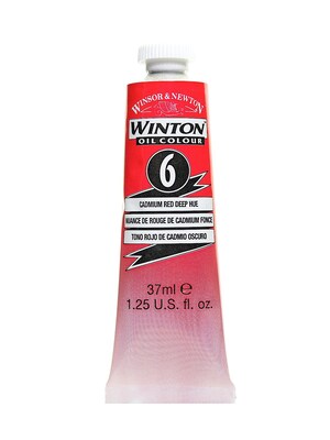Winsor  And  Newton Winton Oil Colours 37 Ml Cadmium Red Deep Hue 5 [Pack Of 3]