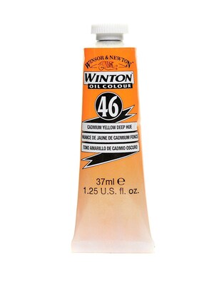 Winsor And Newton Winton Oil Colours 37 Ml Cadmium Yellow Deep Hue 46 [Pack Of 3]