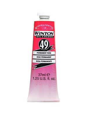 Winsor  And  Newton Winton Oil Colours 37 Ml Permanent Rose 49 [Pack Of 3]