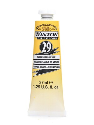 Winsor  And  Newton Winton Oil Colours 37 Ml Naples Yellow Hue 29 [Pack Of 3]