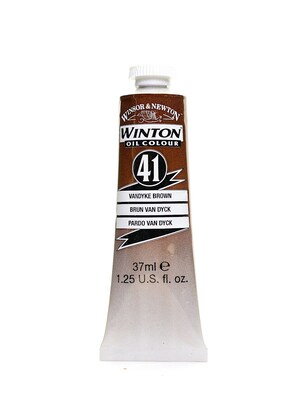 Winsor  And  Newton Winton Oil Colours 37 Ml Vandyke Brown 41 [Pack Of 3]
