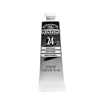 Winsor  And  Newton Winton Oil Colours 37 Ml Ivory Black 24 [Pack Of 3]