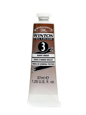 Winsor  And  Newton Winton Oil Colours 37 Ml Burnt Umber 3 [Pack Of 3]